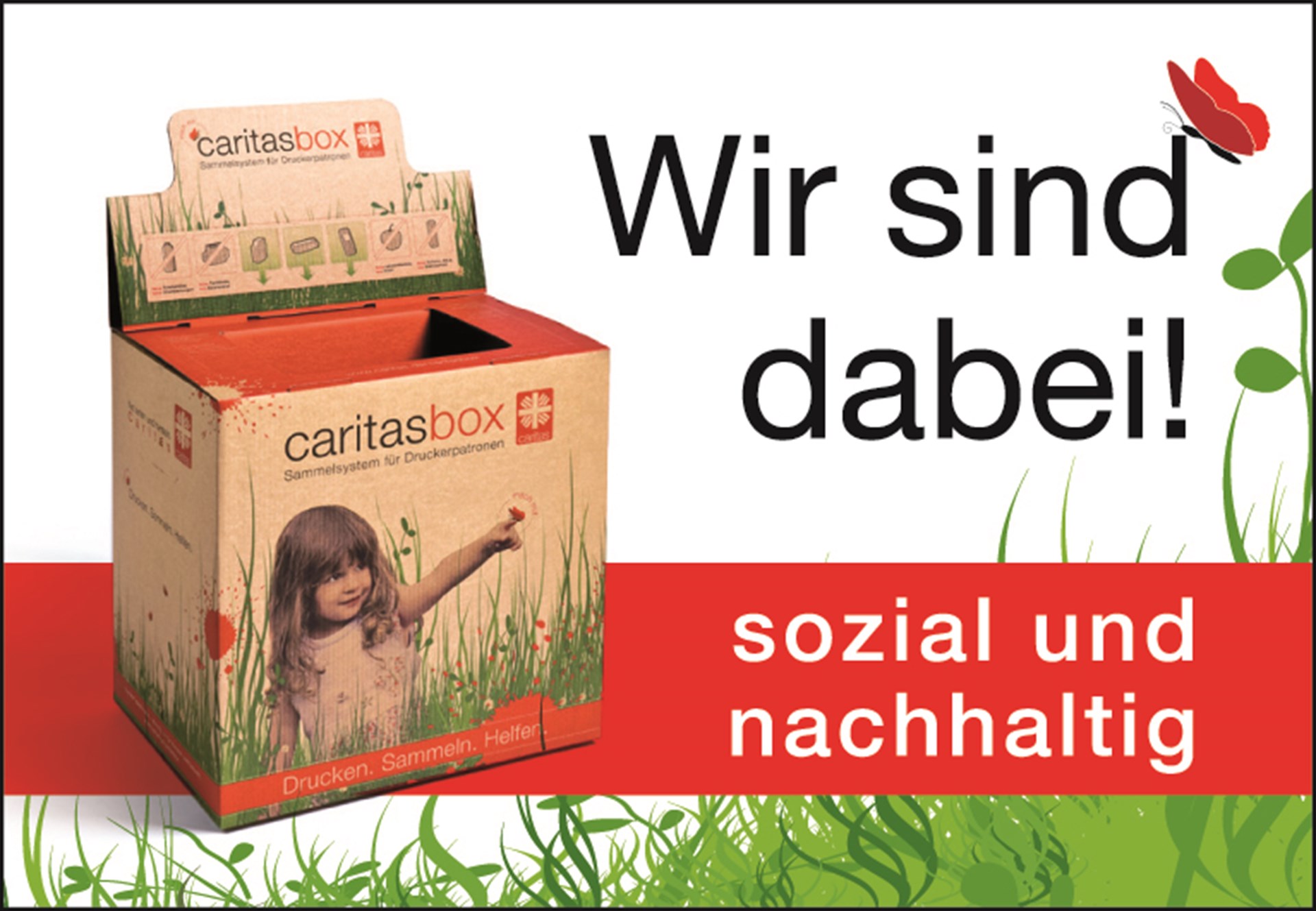 Werben Sie mit diesem Banner für Ihre Teilnahme an der CaritasBox